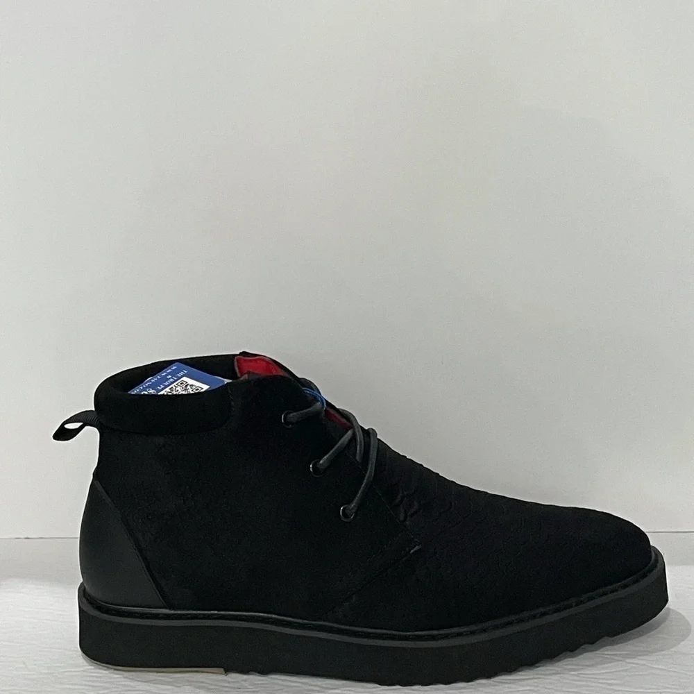 Tayno chukka boot black casual suede Oxford thick sole